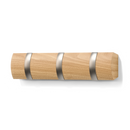 Umbra Flip Kapstok 3 hook - naturel hout