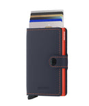 Secrid Miniwallet - Matte Nightblue & Orange