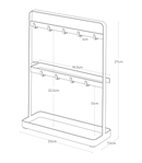 Yamazaki Sleutelrek Staand - wit