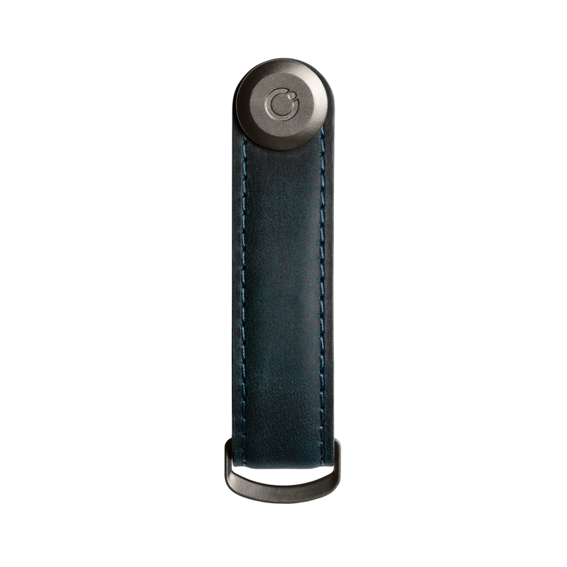 Orbitkey Premium Leer 2.0 - Marine Blauw / Blauw