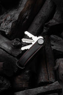 Orbitkey Premium Leer 2.0 - Zwart / Rood