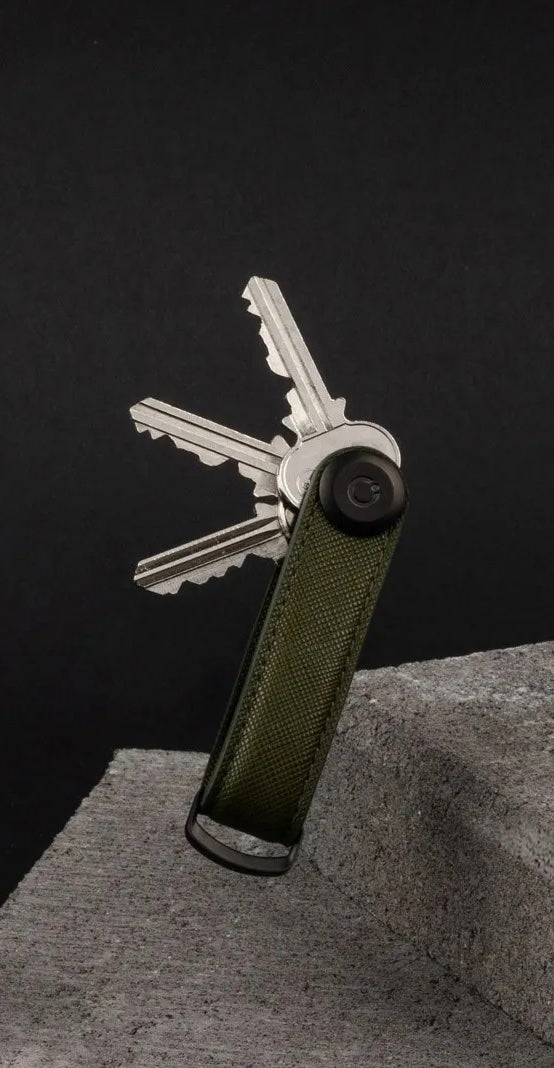 Orbitkey Premium Saffiano Leer 2.0 - Olijfgroen