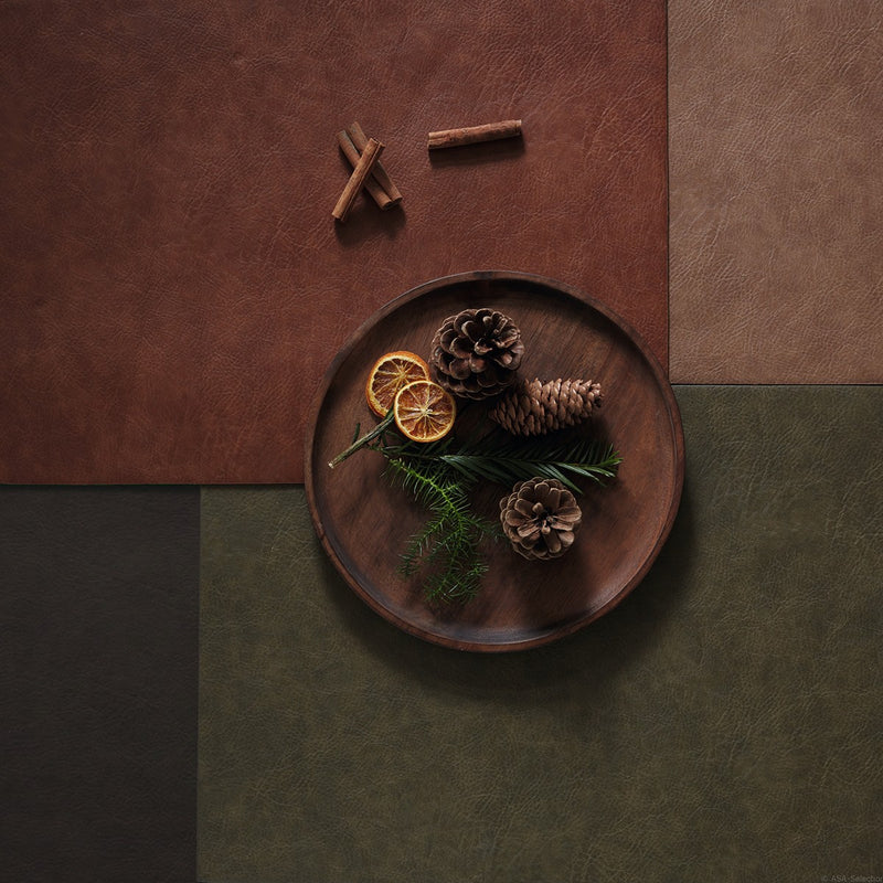 ASA Tischset aus veganem Leder – Khaki