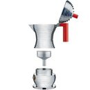 Alessi Pulcina koffiemaker - 15 cl rood - inductie
