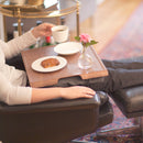 Bosign Laptray Antislip - Walnoot / Grijs