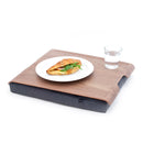 Bosign Laptray Antislip - Walnoot / Grijs