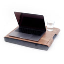 Bosign Laptray Antislip - Walnoot / Grijs