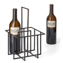 Cubo-flessenhouder-staal-zwart-Regalino-Cadeau