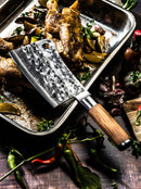 Geschmiedetes Olivenbeil (asiatisches Hackbeil)