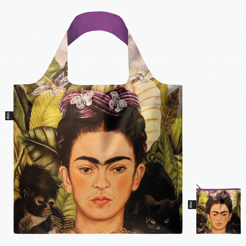 LOQI Falttasche Frida Kahlo „Self Portrait“ recycelt