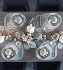 LIND DNA Placemat Curve L - Duurzaam leer - "Hippo" Olive Green