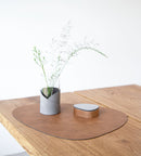 LIND DNA Placemat Curve L - Duurzaam leer - "Hippo" Nature