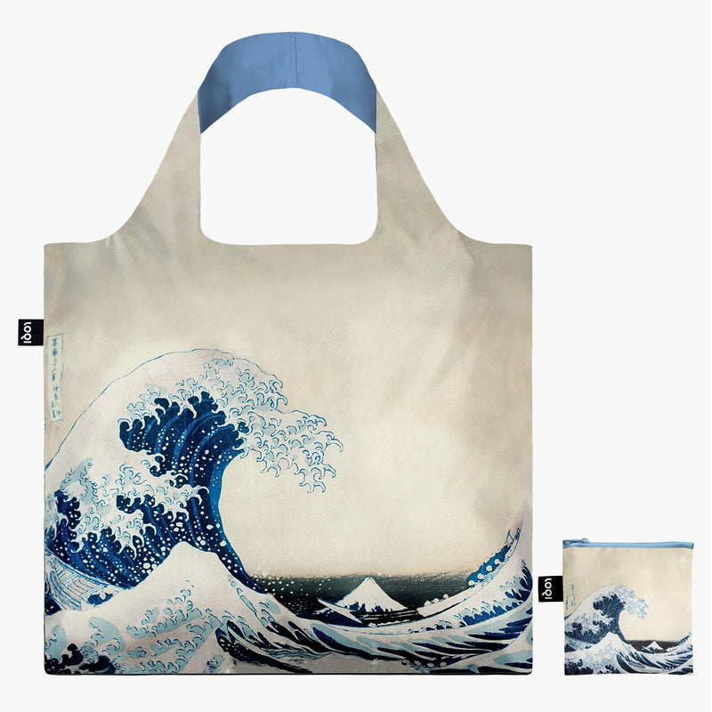 LOQI Falttasche Katsushika Hokusai – „Die große Welle“ recycelt