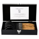 Laguiole "Luxury Line" 6 Lepels - Olijfhout