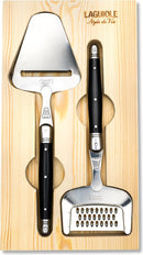 Laguiole "Premium Line" Kaasschaaf & Kaasrasp - zwart