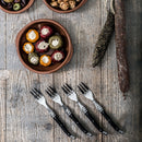 Laguiole "Premium Line" Taartvorkjes 6 stuks - zwart