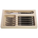 Laguiole "Premium Line" Taartvorkjes 6 stuks - zwart