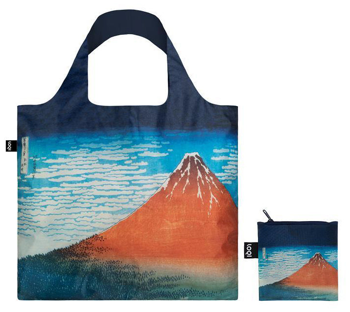 LOQI Falttasche Katsushika Hokusai – „Fuji, Berge bei klarem Wetter“