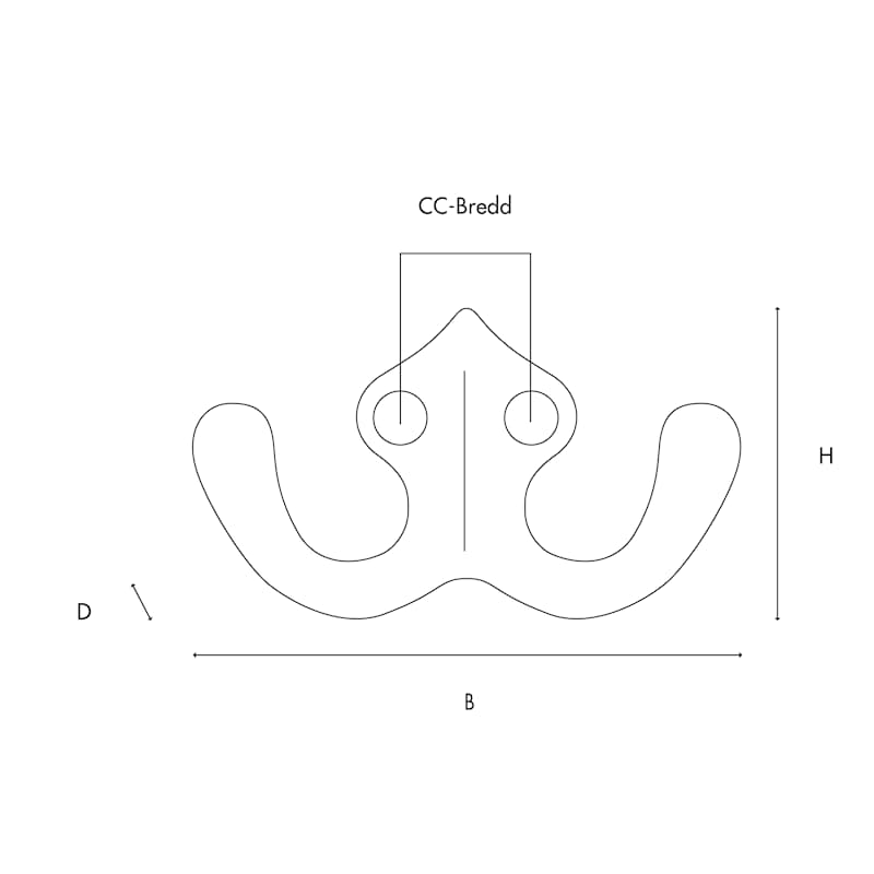 Essem Design Hook 142 - Wit