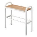 Yamazaki Schuhregal mit Holzplatte – weiß