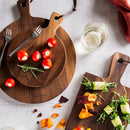 Schüsseln und Schüsseln Walnuss Servierbrett rund Ø 20 x 1,5 cm