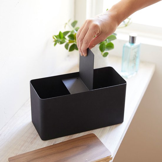 Yamazaki Aufbewahrungsbox Sanitär – Schwarz
