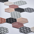 Pannenonderzetter "Triangles" Zone - grijs