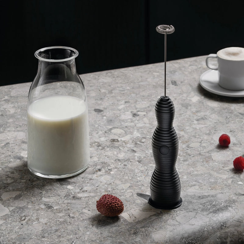Alessi Pulcina Milchaufschäumer – Schwarz
