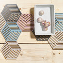 Pannenonderzetter "Hexagon" Zone - warm grey