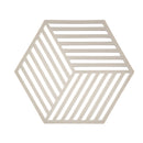 Pannenonderzetter "Hexagon" Zone - warm grey